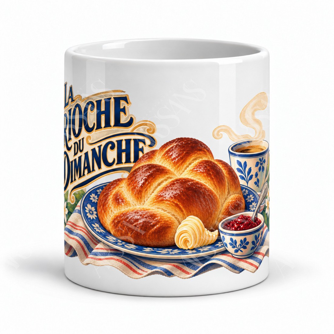 Mug gourmand - La brioche du dimanche, vue de face