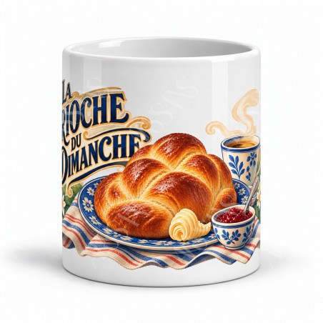Mug gourmand - La brioche du dimanche, vue de face