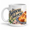 Mug gourmand - La brioche du dimanche, anse à gauche