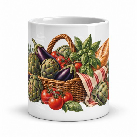 Mug gourmand - Le panier du marché, vue de face