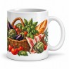 Mug gourmand - Le panier du marché, anse à droite