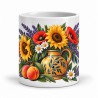 Mug fleurs - Bouquet et pichet provençal, vue de face
