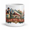 Mug Jules Verne - Le Tour du monde en 80 jours, façon affiche, vue de face