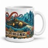 Mug Jules Verne - Vingt mille lieues sous les mers, façon affiche, anse à droite