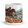 Mug Jules Verne - Michel Strogoff, façon affiche, vue de face
