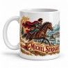 Mug Jules Verne - Michel Strogoff, façon affiche, anse à gauche