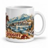 Mug Jules Verne - Michel Strogoff, façon affiche, anse à droite