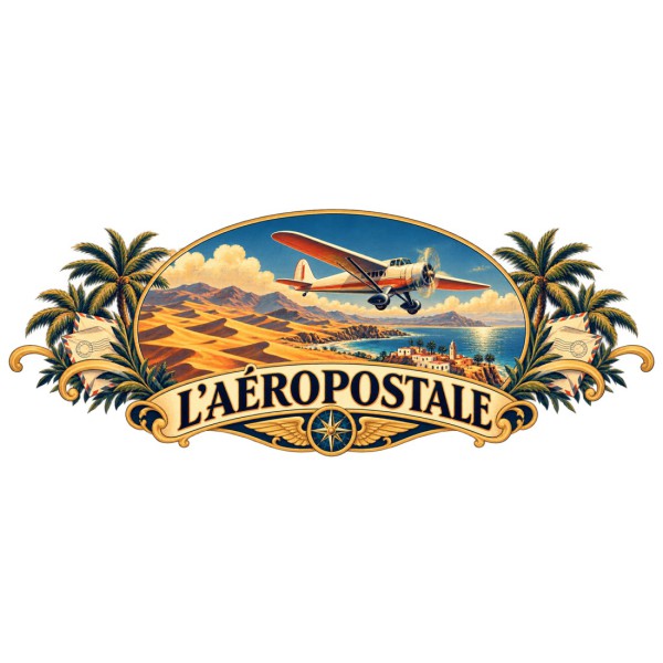 Mug voyage - L’aéropostale, façon affiche, décor à plat