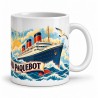 Mug voyage - Le grand paquebot, anse à droite