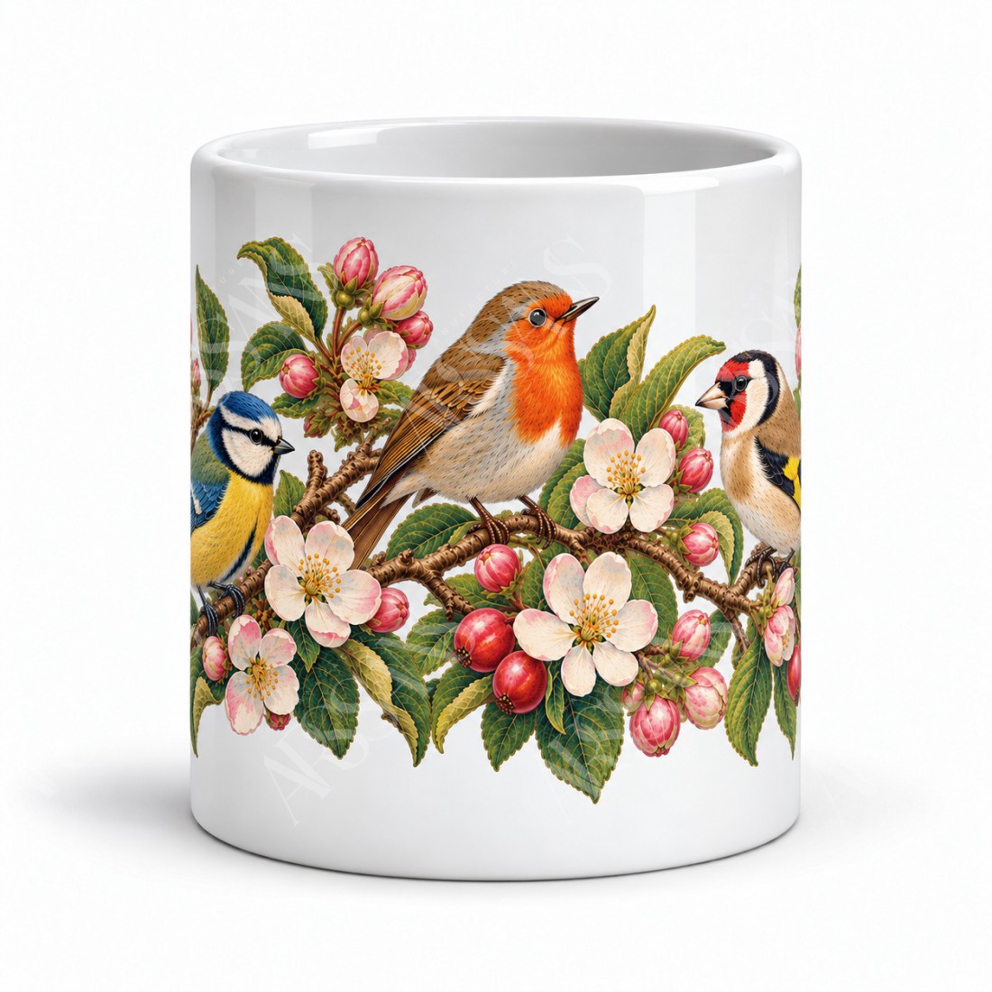 Mug nature - Oiseaux du jardin, vue de face