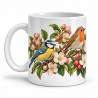 Mug nature - Oiseaux du jardin, anse à gauche