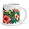 Mug nature - Oiseaux exotiques, anse à droite