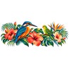 Mug nature - Oiseaux exotiques, décor à plat
