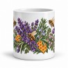 Mug nature - Abeilles et botanique, vue de face