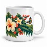 Mug fleurs - Jardin de palmes, anse à droite