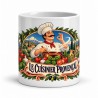 Mug métiers d’autrefois - Le cuisinier provençal, façon affiche, vue de face