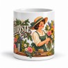 Mug métiers d’autrefois - Le fleuriste, façon affiche, vue de face