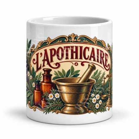 Mug métiers d’autrefois - L’apothicaire, vue de face