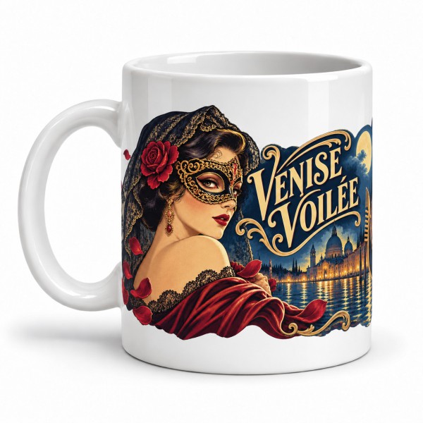 Mug imaginaire - Venise voilée, anse à gauche