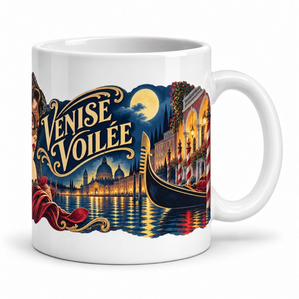 Mug imaginaire - Venise voilée, anse à droite