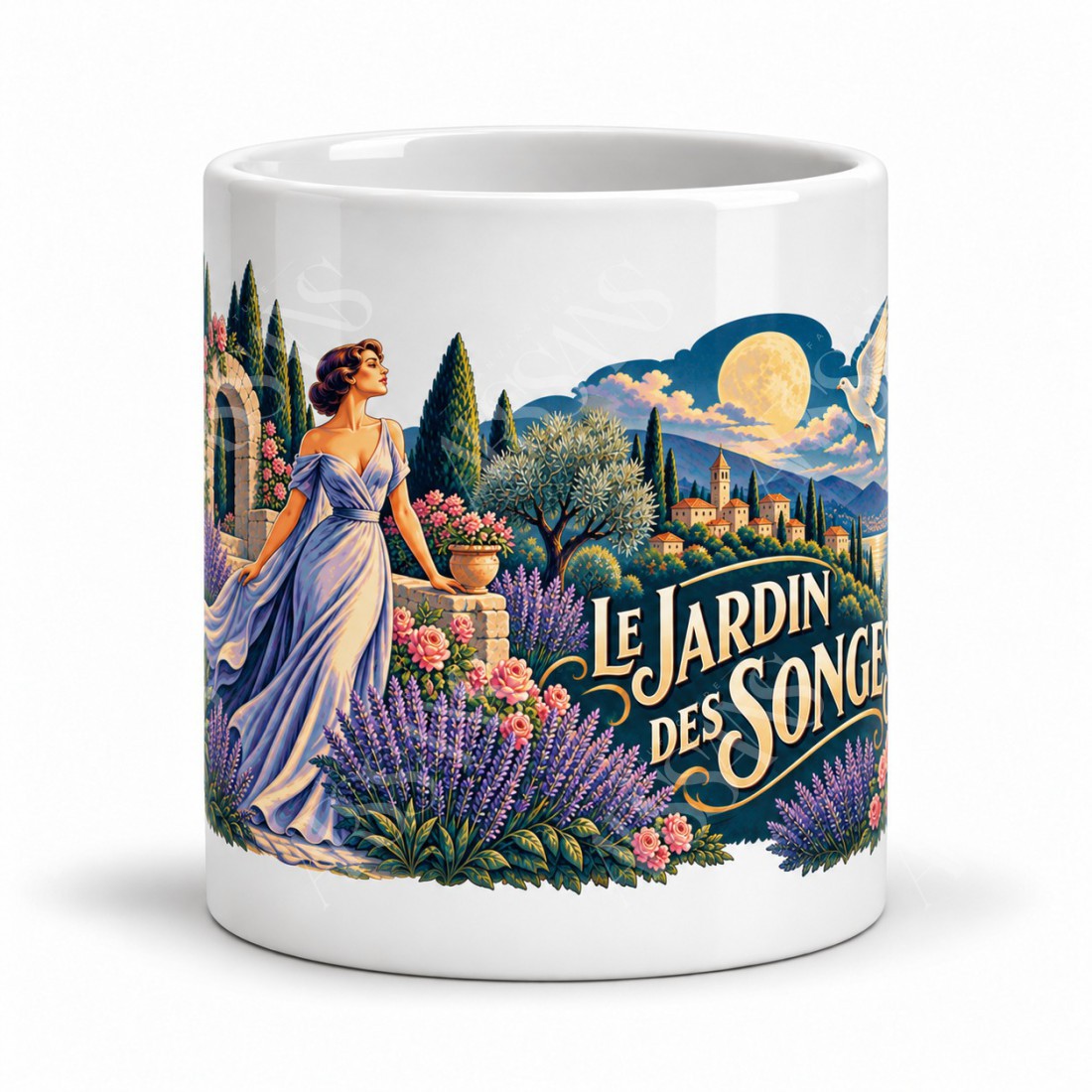 Mug imaginaire - Le jardin des songes, vue de face