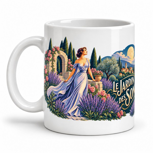 Mug imaginaire - Le jardin des songes, anse à gauche