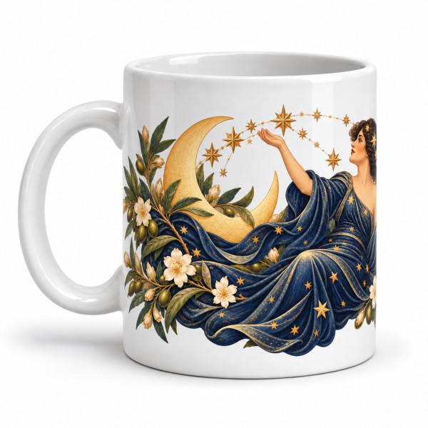 Mug imaginaire - La gardienne des étoiles, anse à gauche