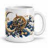 Mug imaginaire - La lune et les constellations, anse à droite