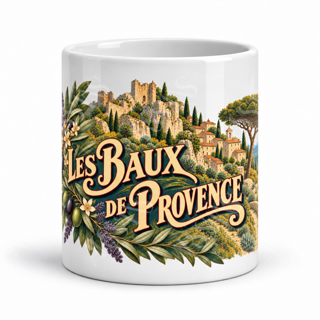 Mug Provence - Les Baux et leurs rochers, vue de face