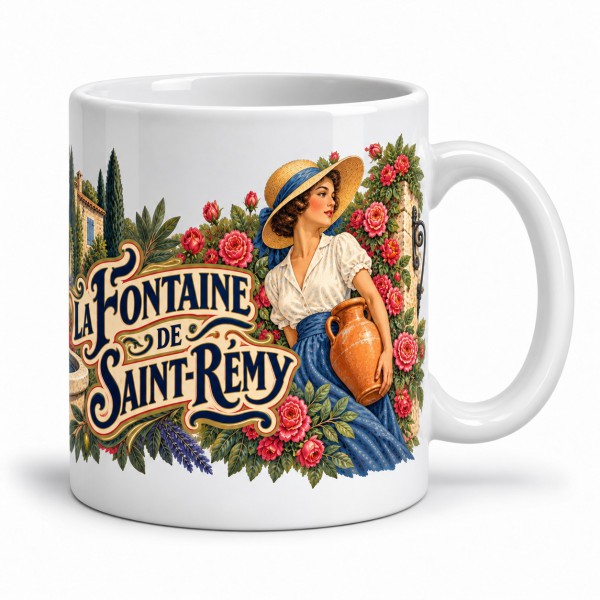 Mug Provence - La fontaine de Saint-Rémy, anse à droite