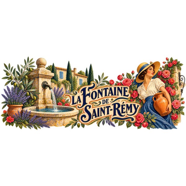 Mug Provence - La fontaine de Saint-Rémy, décor à plat