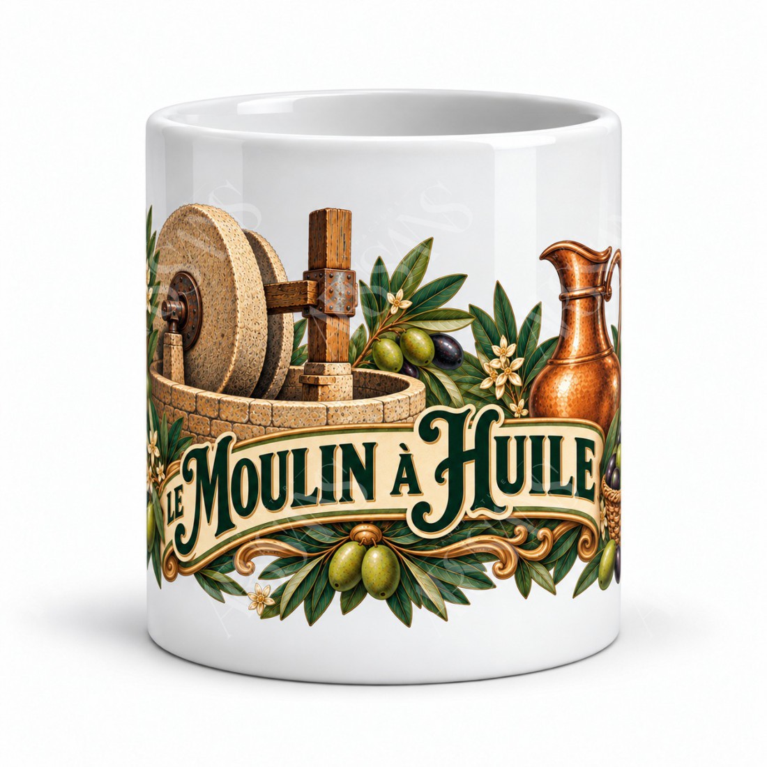 Mug Provence - Le moulin à huile, vue de face
