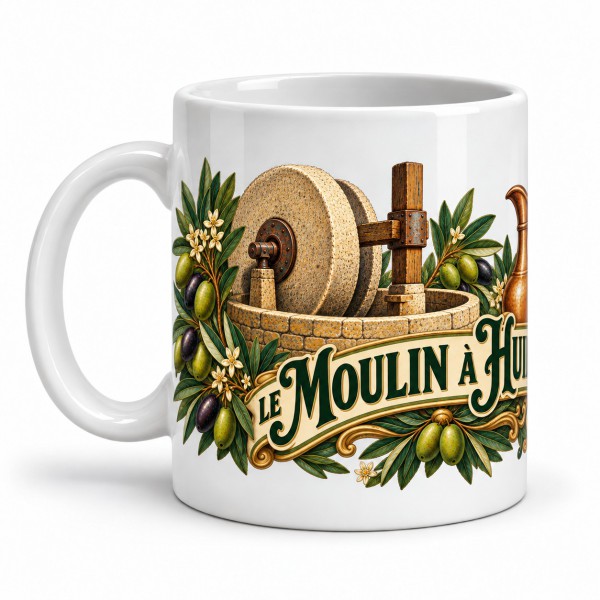 Mug Provence - Le moulin à huile, anse à gauche