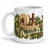 Mug Provence - Le moulin à huile, anse à gauche