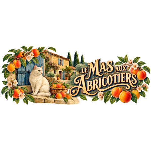 Mug Provence - Le mas aux abricotiers, décor à plat