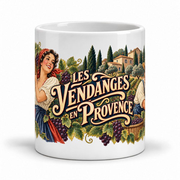 Mug Provence - Les vendanges en Provence, Manufacture Arssans