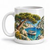 Mug Provence - La calanque aux pins, anse à gauche