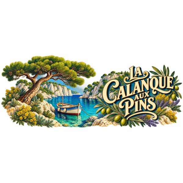Mug Provence - La calanque aux pins, décor à plat