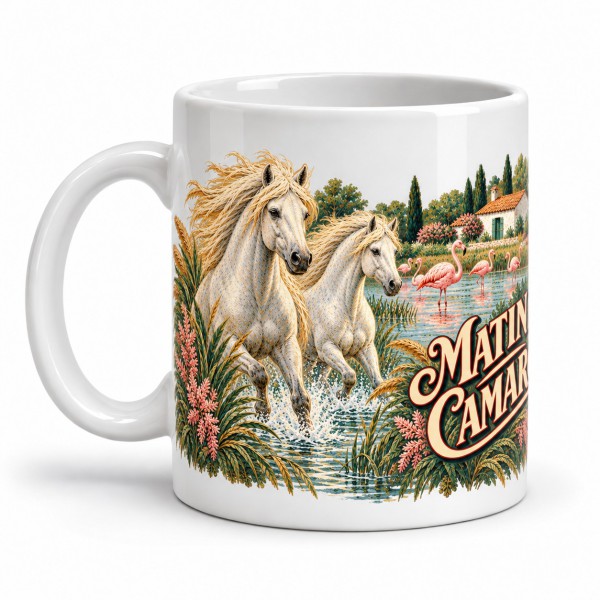 Mug Provence - Matin de Camargue, anse à gauche