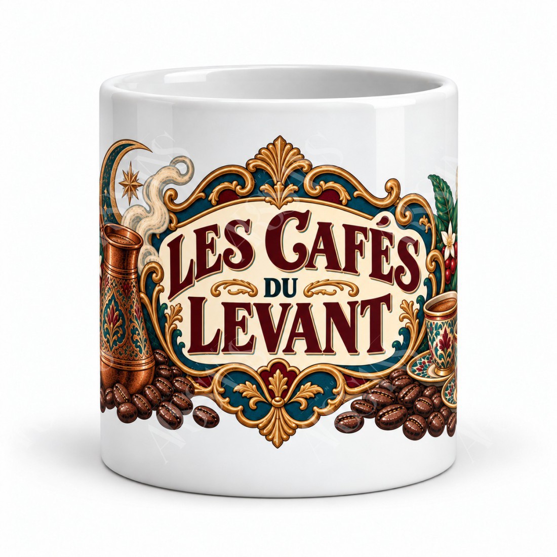 Mug café - Les cafés du Levant, vue de face