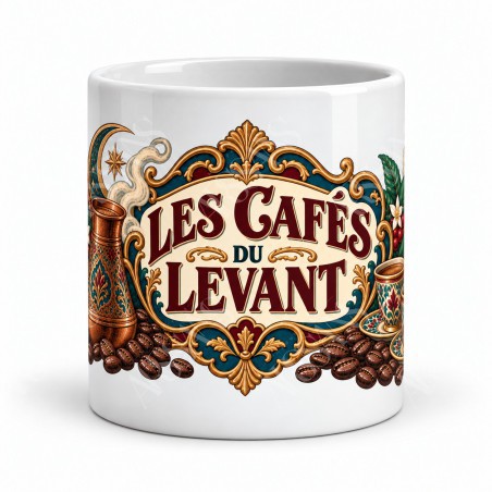 Mug café - Les cafés du Levant, vue de face