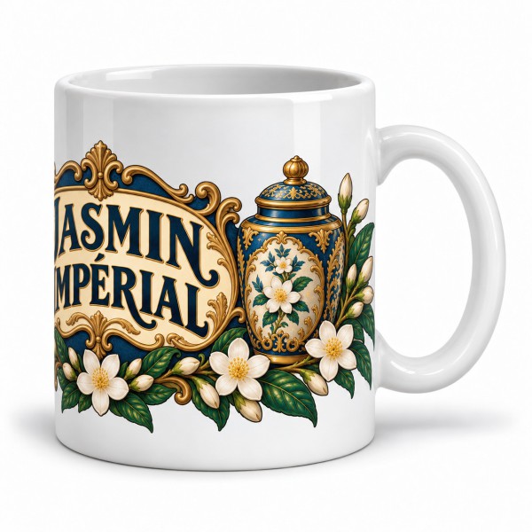 Mug thé - Jasmin impérial, anse à droite