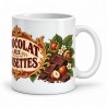 Mug chocolat - Chocolat aux noisettes, anse à droite