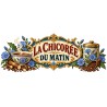 Mug chicorée - La chicorée du matin, façon affiche, décor à plat