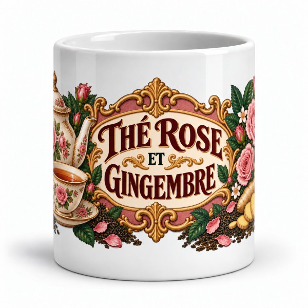 Mug thé - Thé rose et gingembre, Manufacture Arssans