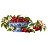 Mug gourmand - Cerises et faïence, façon affiche, décor à plat