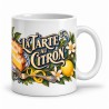 Mug gourmand - La tarte au citron, anse à droite