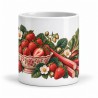 Mug gourmand - Fraises et rhubarbe, vue de face