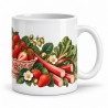 Mug gourmand - Fraises et rhubarbe, anse à droite