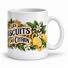 Mug gourmand - Les biscuits au citron, anse à droite